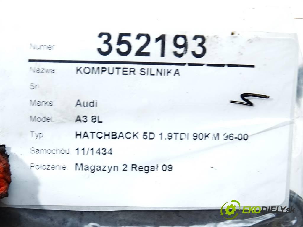 Audi A3 8L  1997 66 kW HATCHBACK 5D 1.9TDI 90KM 96-00 1900 riadiaca jednotka Motor 038906018AH (Riadiace jednotky)