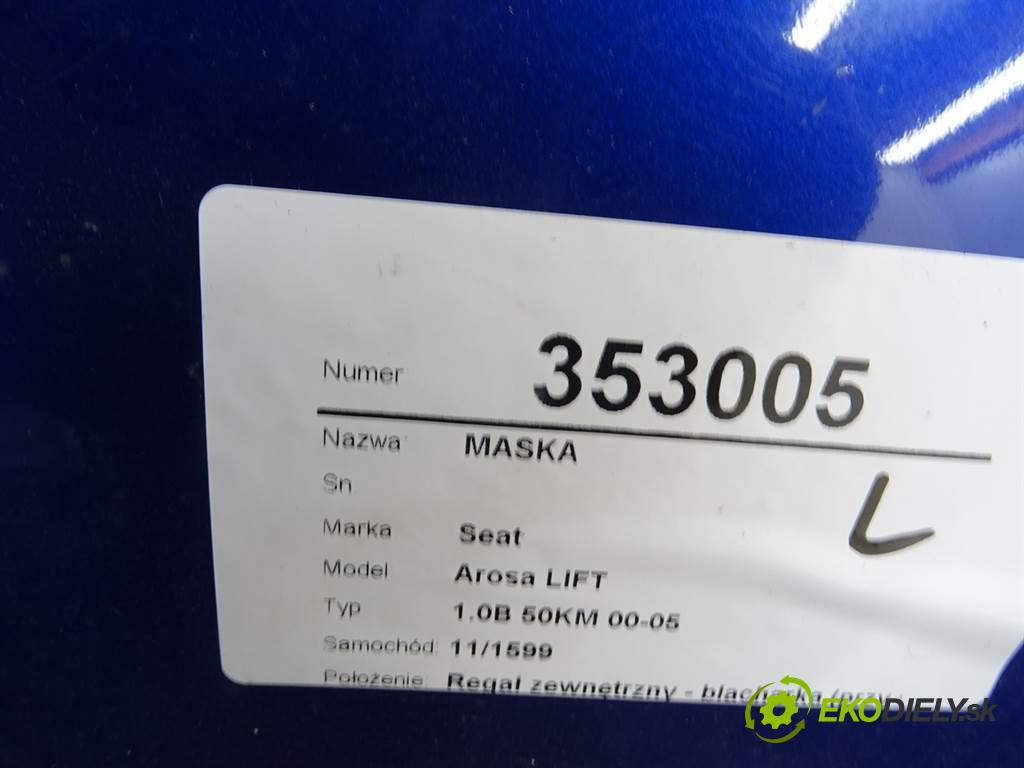 Seat Arosa LIFT  2002 37 kW 1.0B 50KM 00-05 1000 Kapota  (Kapoty)