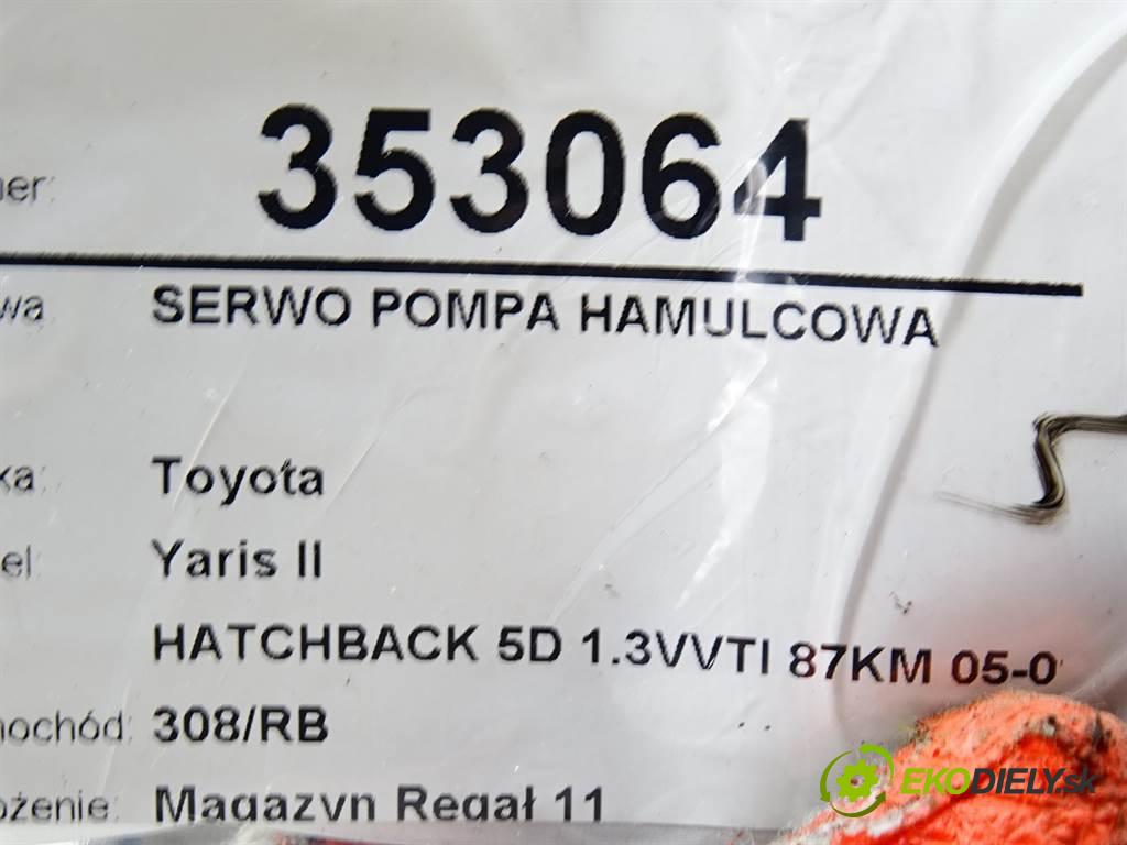 Toyota Yaris II  2008 64 kW HATCHBACK 5D 1.3VVTI 87KM 05-09 1300 Posilovač Pumpa brzdová 47200-0D171 (Posilňovače bŕzd)