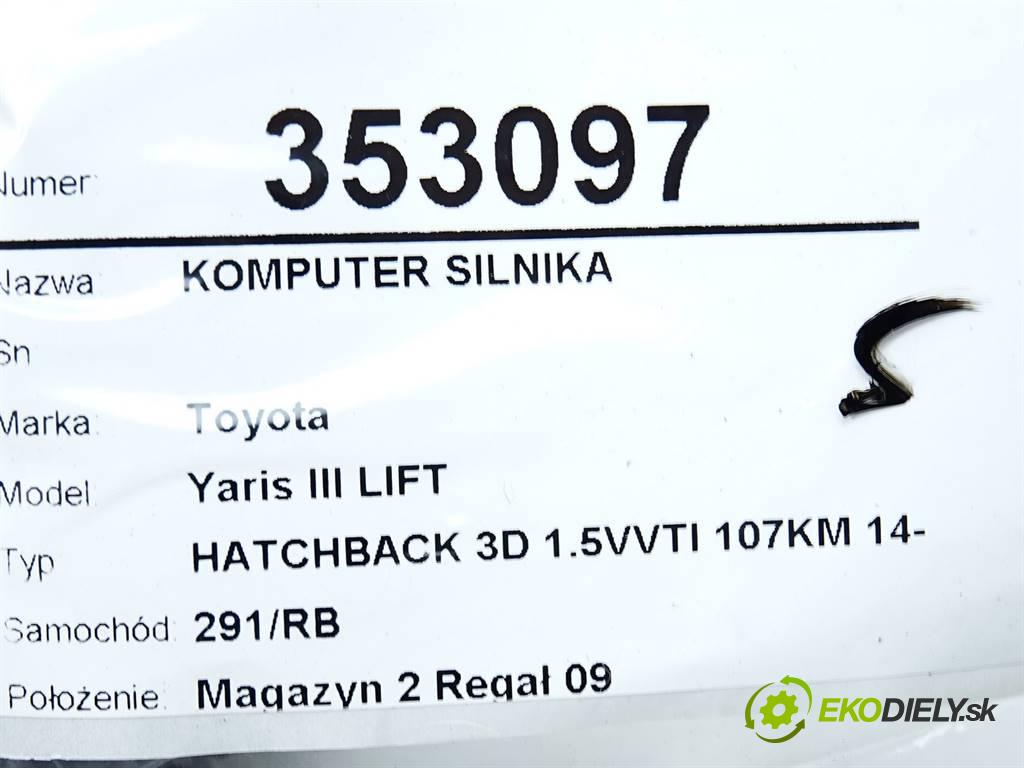 Toyota Yaris III LIFT  2017  HATCHBACK 3D 1.5VVTI 107KM 14- 1500 riadiaca jednotka Motor  (Riadiace jednotky)