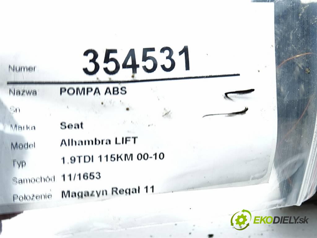 Seat Alhambra LIFT  2001 85 kW 1.9TDI 115KM 00-10 1900 Pumpa ABS 1J0907379P (Pumpy ABS)