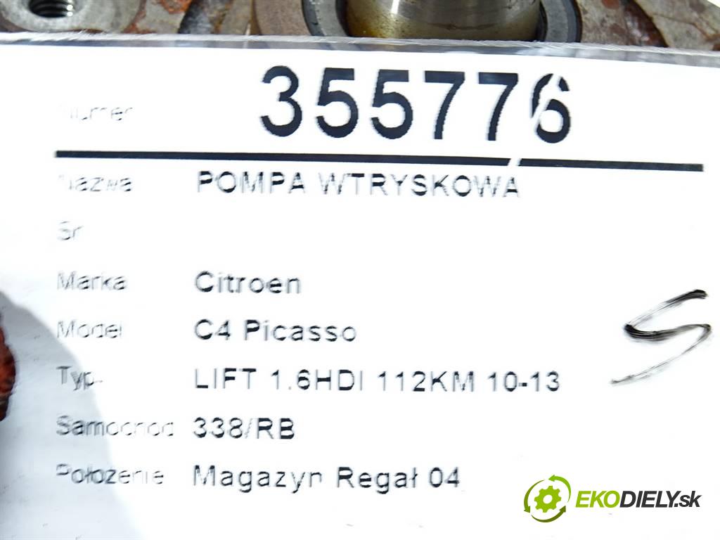 Citroen C4 Picasso  2012 82KW LIFT 1.6HDI 112KM 10-13 1560 Pumpa vstrekovacia 9672605380 (Vstrekovacie čerpadlá)