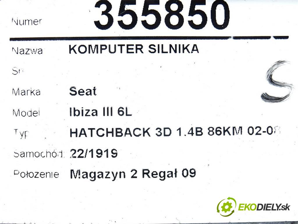 Seat Ibiza III 6L  2006 63 kW HATCHBACK 3D 1.4B 86KM 02-08 1400 riadiaca jednotka Motor 03C906024AF (Riadiace jednotky)