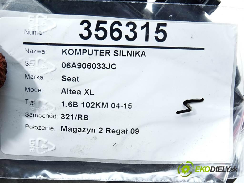 Seat Altea XL  2006  1.6B 102KM 04-15 1600 riadiaca jednotka Motor 06A906033JC (Riadiace jednotky)