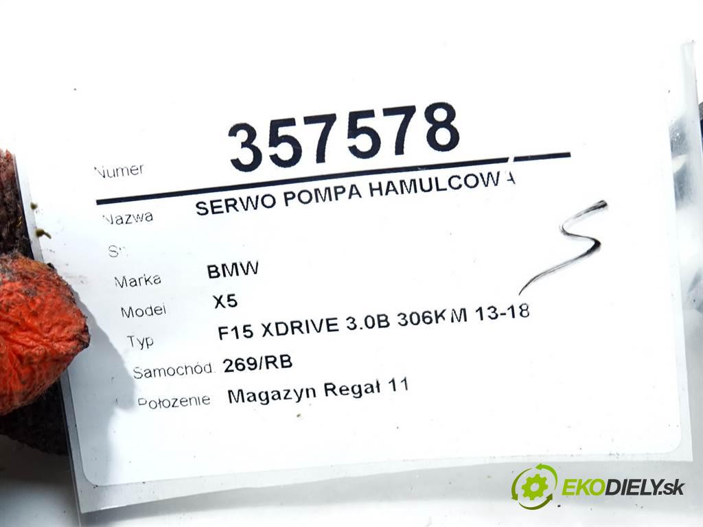 BMW X5  2014 225 kW F15 XDRIVE 3.0B 306KM 13-18 3000 Posilovač Pumpa brzdová 6856833 (Posilňovače bŕzd)