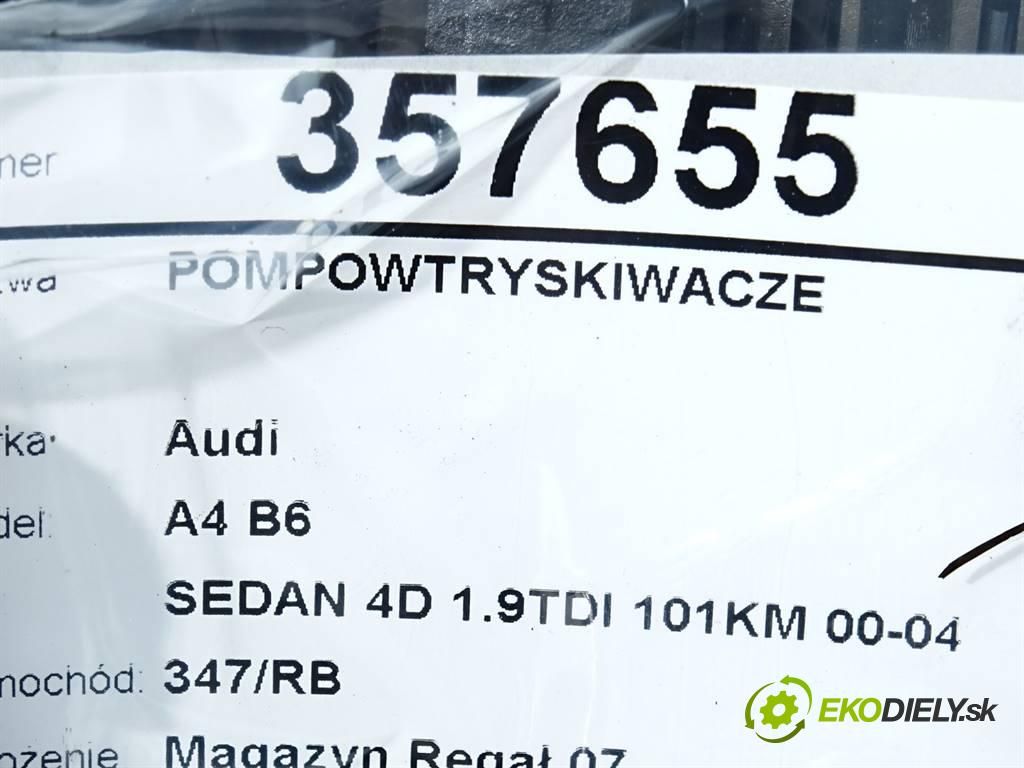 Audi A4 B6  2003 74 kW SEDAN 4D 1.9TDI 101KM 00-04 1900 vstrekovače 038130073AJ 0414720037 (Vstrekovače)