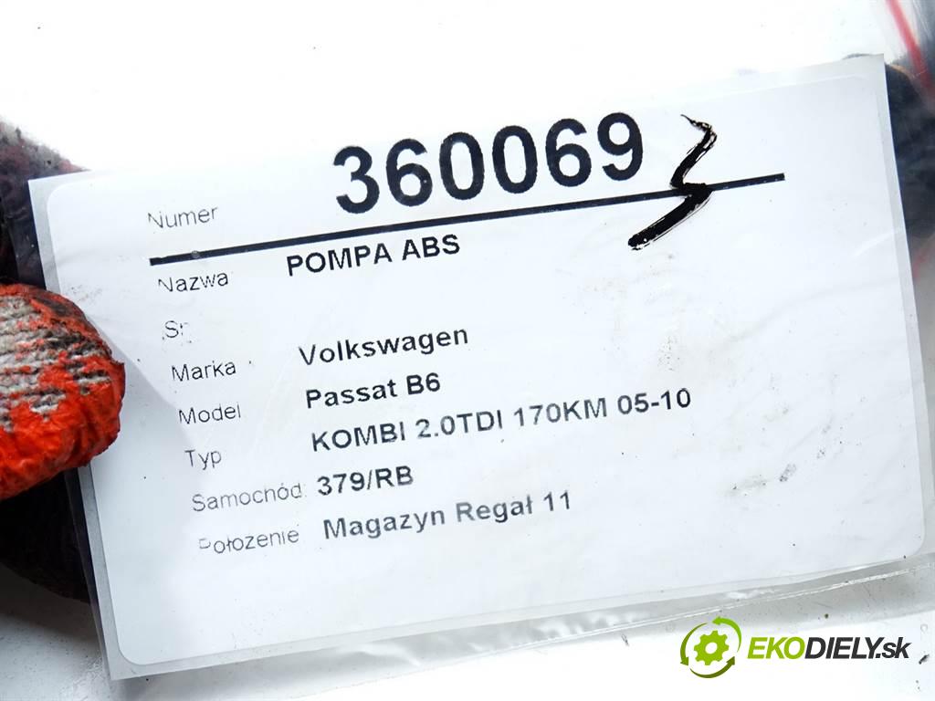 Volkswagen Passat B6  2007 125 kW KOMBI 2.0TDI 170KM 05-10 2000 Pumpa ABS 3C0614109E (Pumpy ABS)
