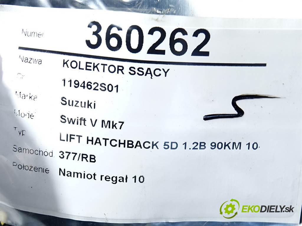 Suzuki Swift V Mk7  2015 69 kW LIFT HATCHBACK 5D 1.2B 90KM 10-17 1200 Potrubie sacie, sanie 1119462S01 (Sacie potrubia)