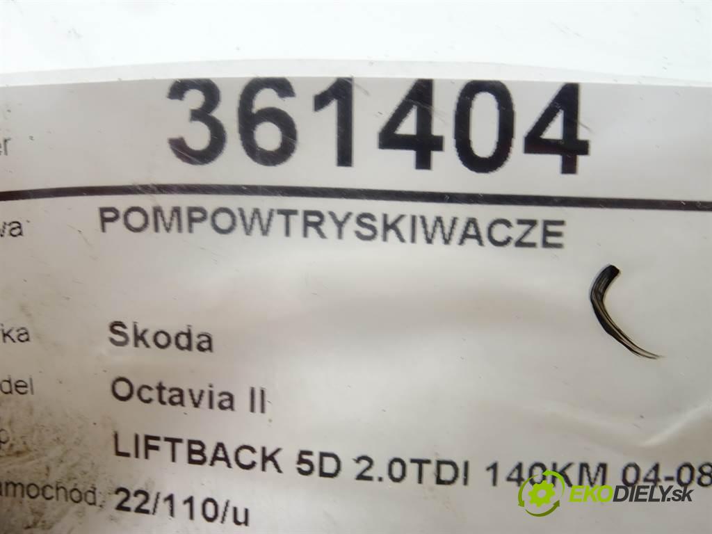 Skoda Octavia II  2005 103 kW LIFTBACK 5D 2.0TDI 140KM 04-08 1900 vstrekovače 0414720404 (Vstrekovače)