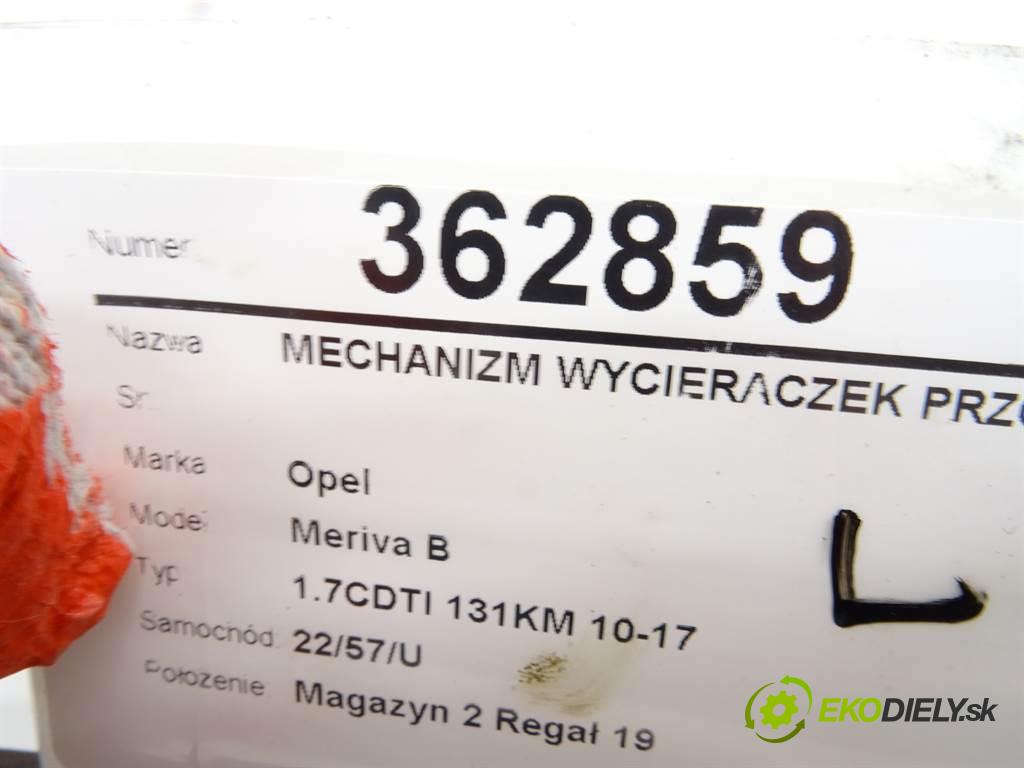 Opel Meriva B  2010 81 kW 1.7CDTI 131KM 10-17 1700 Mechanizmus stieračov predný 13250416 (Motorčeky stieračov predné)