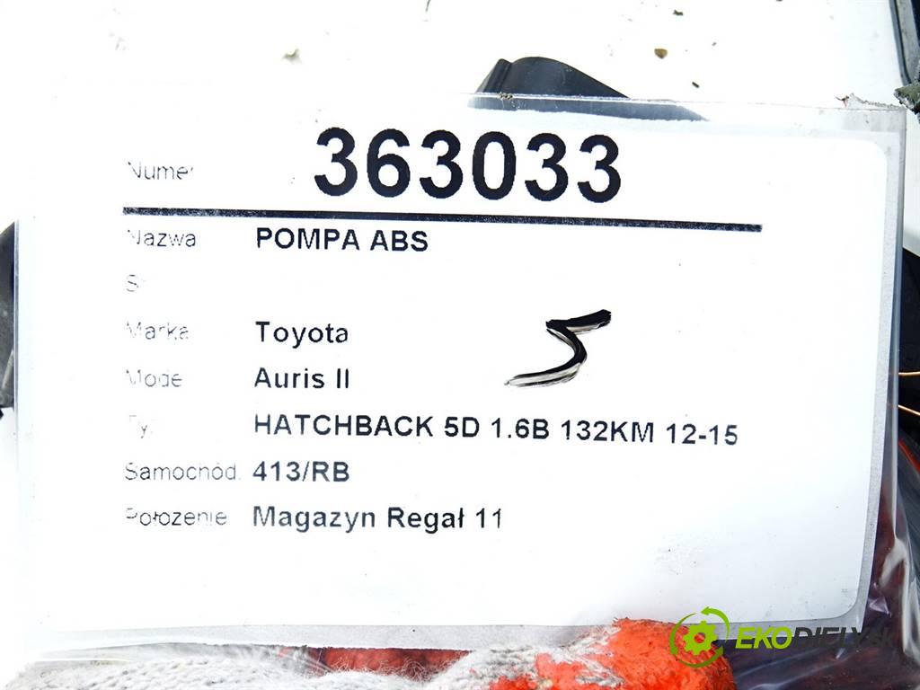 Toyota Auris II  2014 97KW HATCHBACK 5D 1.6B 132KM 12-15 1598 Pumpa ABS 44540-02380 (Pumpy ABS)