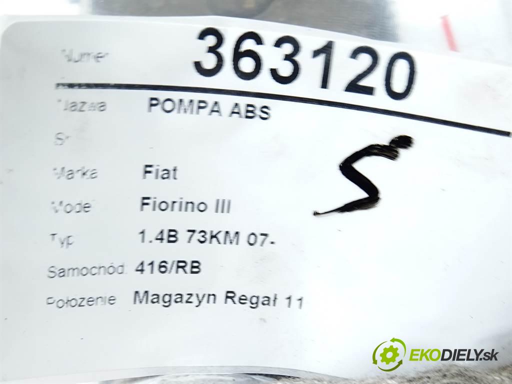 Fiat Fiorino III  2013 54 kW 1.4B 73KM 07- 1400 Pumpa ABS 0265801079 (Pumpy ABS)