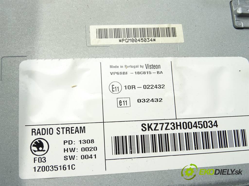 Skoda Octavia II  2008 77 kW SEDAN 1.9TDI 105KM 04-08 1900 RADIO 1Z0035161C (Audio zariadenia)