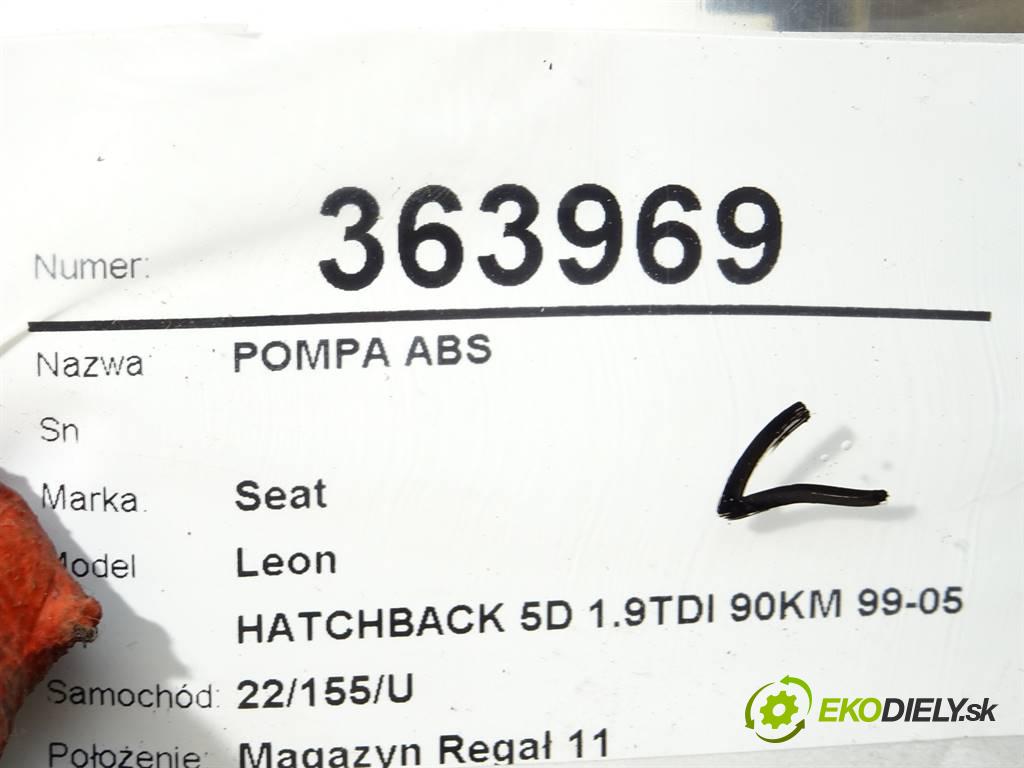 Seat Leon  1999 66KW HATCHBACK 5D 1.9TDI 90KM 99-05 1900 Pumpa ABS 1J0907379P (Pumpy ABS)