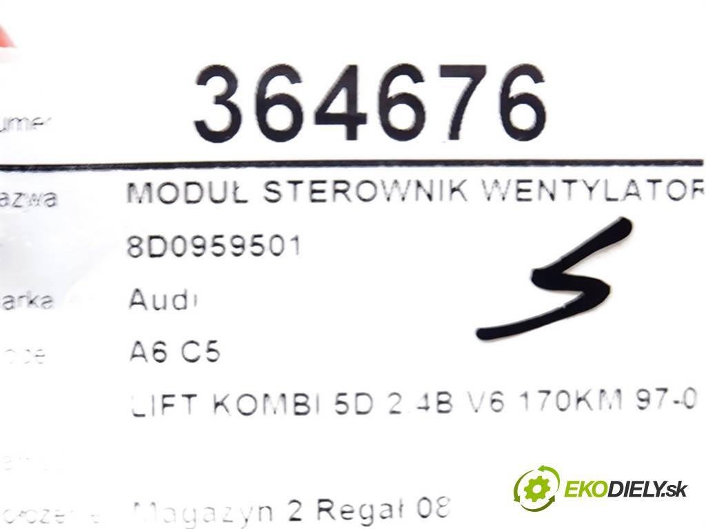 Audi A6 C5    LIFT KOMBI 5D 2.4B V6 170KM 97-04  Modul Riadiaca jednotka ventilátora 8D0959501 (Ostatné)