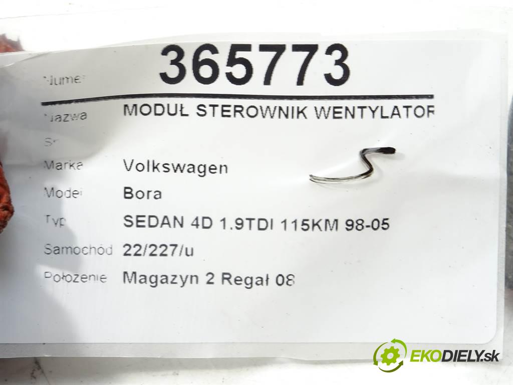 Volkswagen Bora  2000 95 kW SEDAN 4D 1.9TDI 115KM 98-05 1900 Modul Riadiaca jednotka ventilátora 1J0919506K (Ostatné)