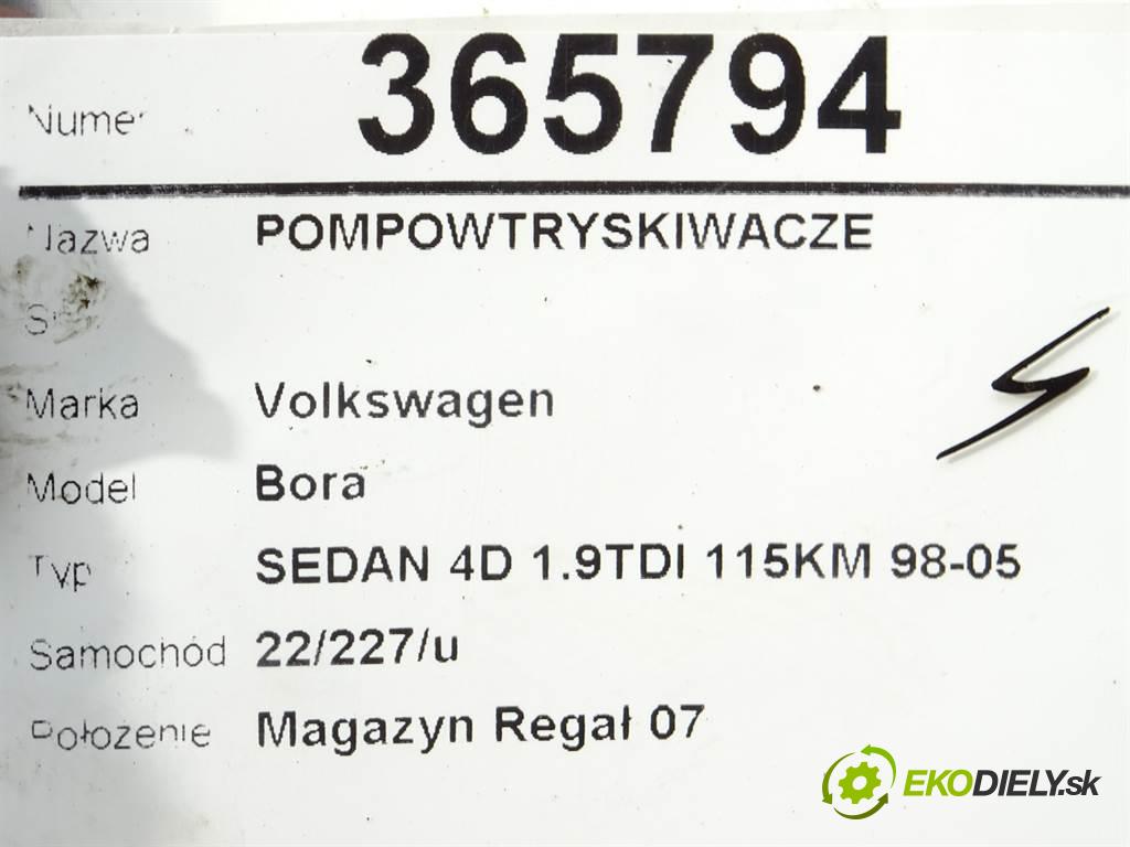Volkswagen Bora  2000 95 kW SEDAN 4D 1.9TDI 115KM 98-05 1900 vstrekovače 0414720007 (Vstrekovače)
