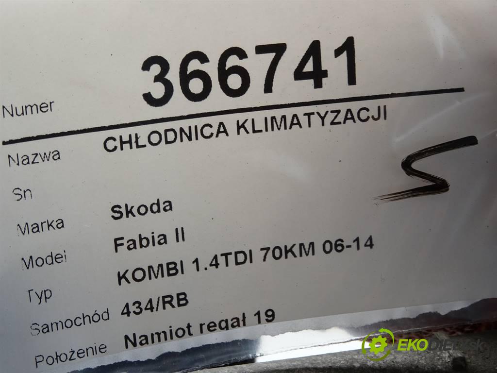 Skoda Fabia II  2009 51 kW KOMBI 1.4TDI 70KM 06-14 1400 Chladič klimatizácie 6Q0820411K (Chladiče klimatizácie)