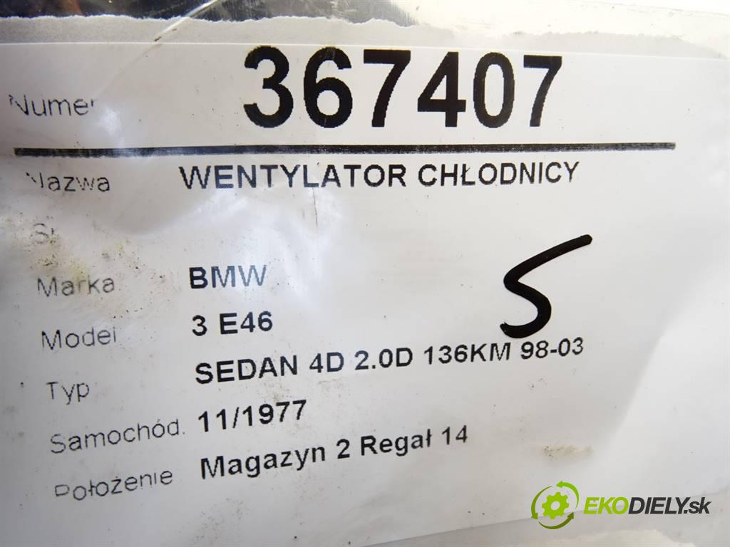 BMW 3 E46  1999 100KW SEDAN 4D 2.0D 136KM 98-03 2000 Ventilátor chladiča 7790896 (Ventilátory)