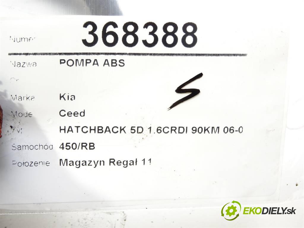 Kia Ceed  2008 90KM HATCHBACK 5D 1.6CRDI 90KM 06-09 1600 Pumpa ABS 0265800637 (Pumpy ABS)