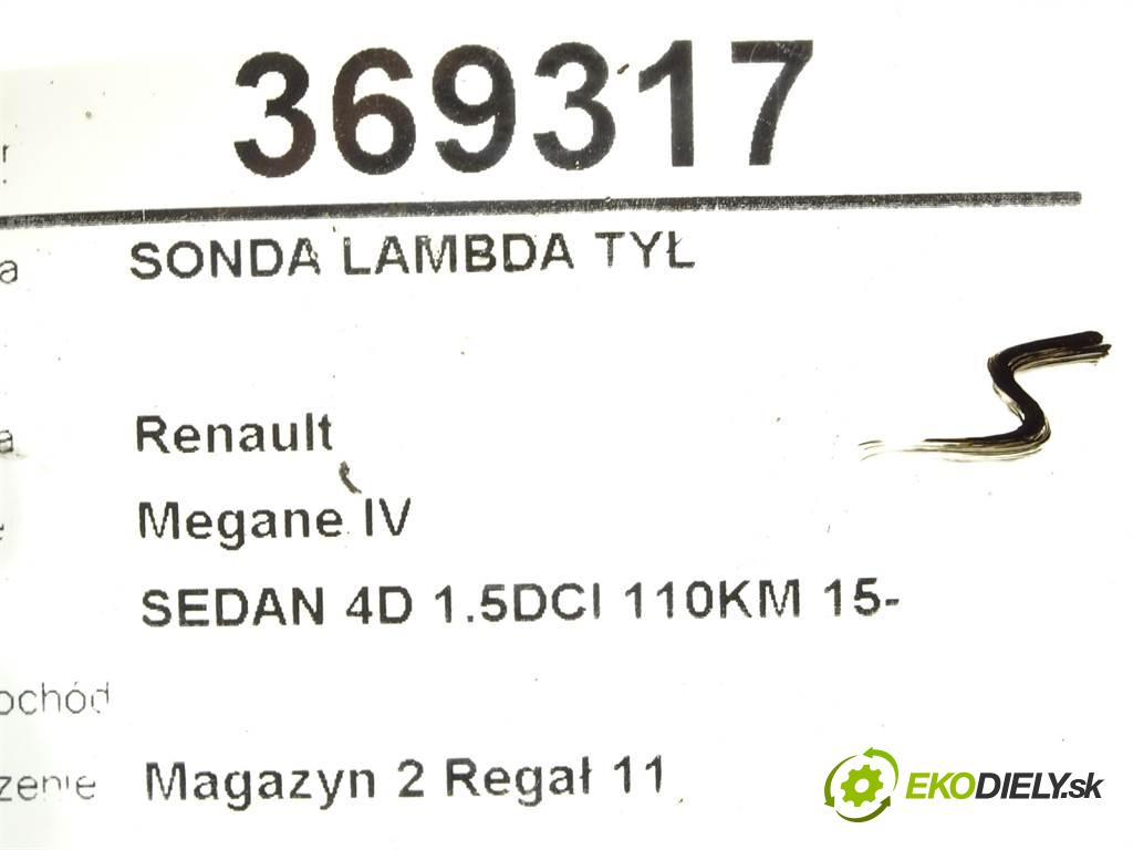 Renault Megane IV    SEDAN 4D 1.5DCI 110KM 15-  sonda lambda zad 226932567R (Lambda sondy)