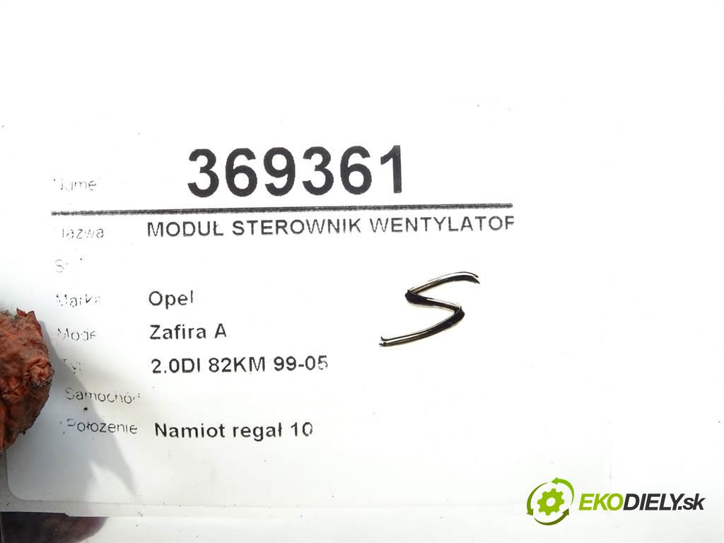 Opel Zafira A    2.0DI 82KM 99-05  Modul Riadiaca jednotka ventilátora 24410130 (Ostatné)