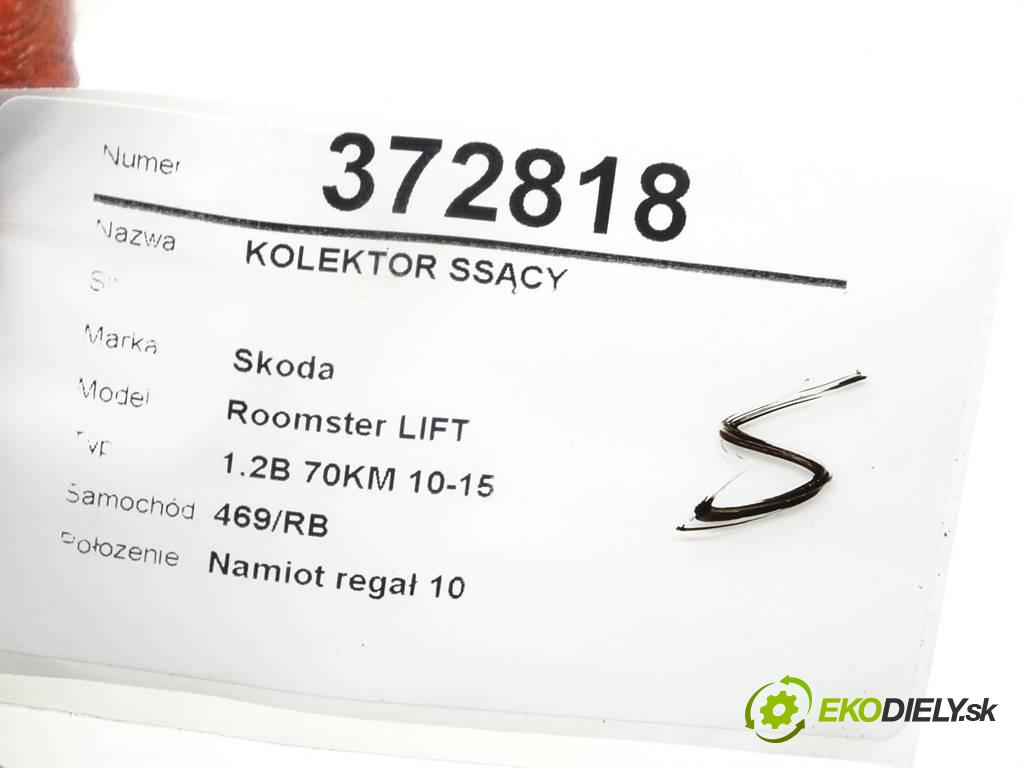 Skoda Roomster LIFT  2011 51 kW 1.2B 70KM 10-15 1200 Potrubie sacie, sanie  (Sacie potrubia)