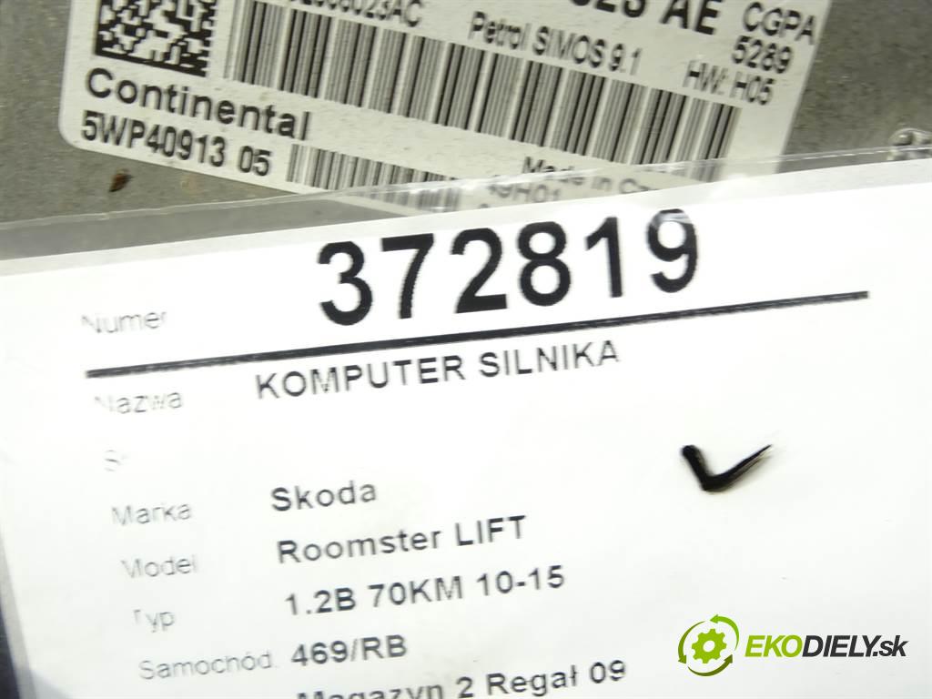 Skoda Roomster LIFT  2011 51 kW 1.2B 70KM 10-15 1200 riadiaca jednotka Motor 03E906023AE (Riadiace jednotky)