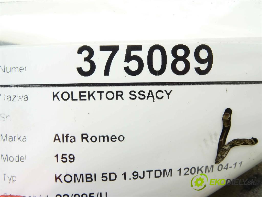 Alfa Romeo 159  2007 88 kW KOMBI 5D 1.9JTDM 120KM 04-11 1900 Potrubie sacie, sanie  (Sacie potrubia)