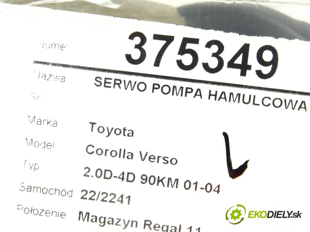 Toyota Corolla Verso  2002 66 kW 2.0D-4D 90KM 01-04 2000 Posilovač Pumpa brzdová 874-02205 (Posilňovače bŕzd)