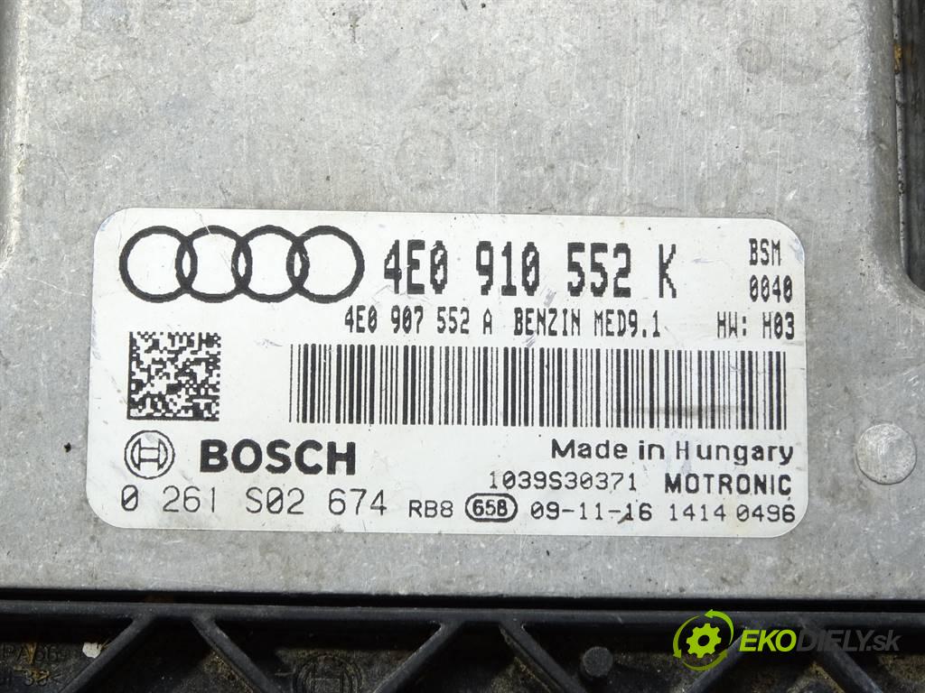 Audi S8 D3    A8 5.2B V10 450KM 06-10  řídící jednotka motora 4E0910552K (Řídící jednotky)