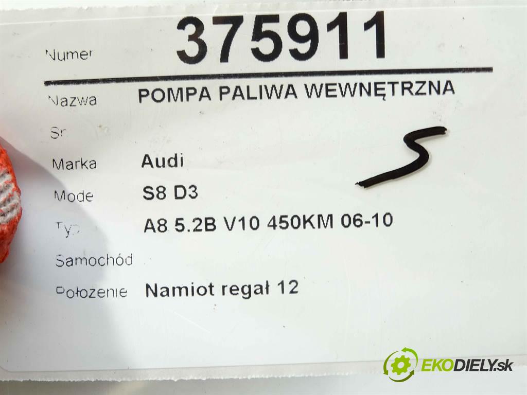 Audi S8 D3    A8 5.2B V10 450KM 06-10  Pumpa paliva vnútorná 4E0919087G (Palivové pumpy, čerpadlá, plaváky)