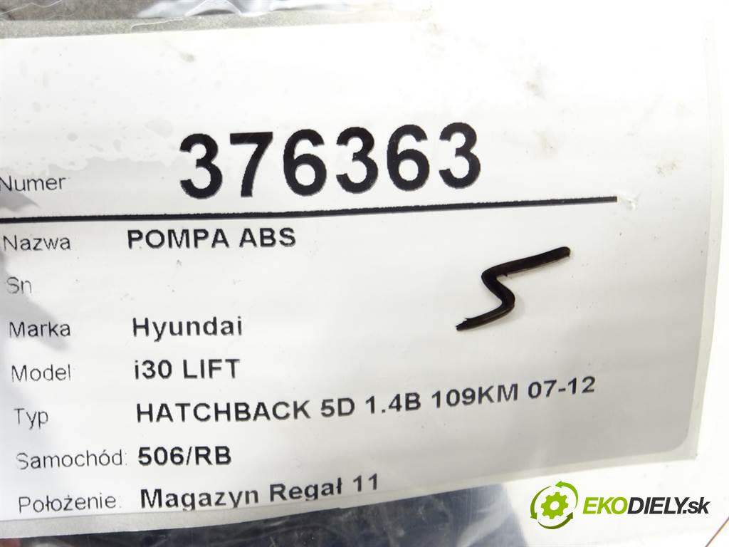 Hyundai i30 LIFT  2011 80 kW HATCHBACK 5D 1.4B 109KM 07-12 1400 Pumpa ABS 0265951617 (Pumpy ABS)