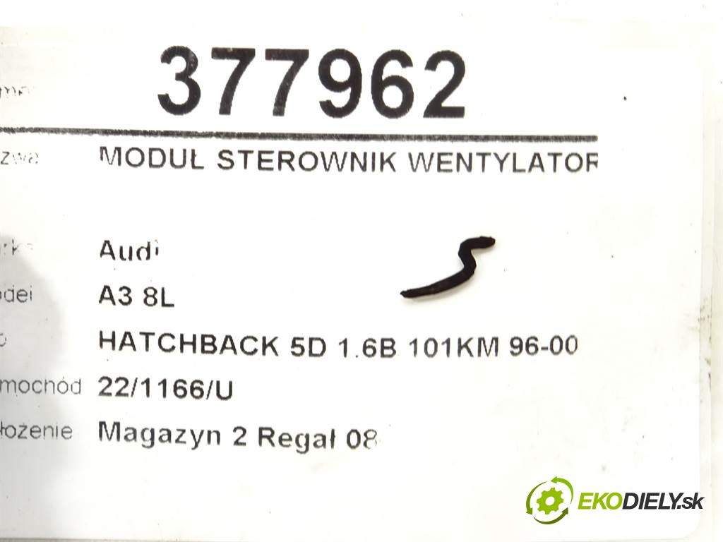 Audi A3 8L  1999 74 kW HATCHBACK 5D 1.6B 101KM 96-00 1600 Modul Riadiaca jednotka ventilátora 1J0919506L (Ostatné)