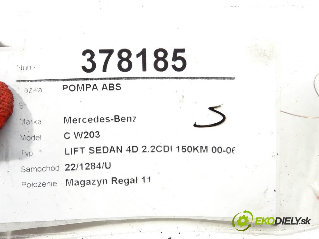 Mercedes-Benz C W203  2006 110 kW LIFT SEDAN 4D 2.2CDI 150KM 00-06 2100 Pumpa ABS A0345457932 (Pumpy ABS)