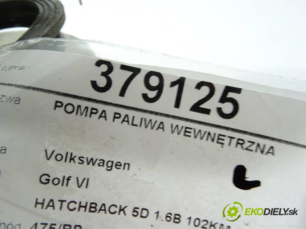 Volkswagen Golf VI  2008 102KM HATCHBACK 5D 1.6B 102KM 08-13 1600 Pumpa paliva vnútorná  (Palivové pumpy, čerpadlá, plaváky)