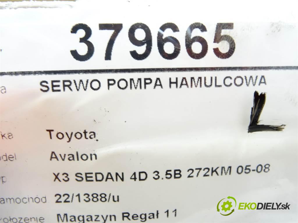 Toyota Avalon  2006 197 kW X3 SEDAN 4D 3.5B 272KM 05-08 3500 Posilovač Pumpa brzdová 131010-13700 (Posilňovače bŕzd)