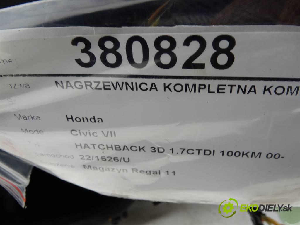 Honda Civic VII  2003 74 kW HATCHBACK 3D 1.7CTDI 100KM 00-06 1700 Výhrevné teleso, radiátor kúrenia komplet KOMBAJN  (Radiátory kúrenia)