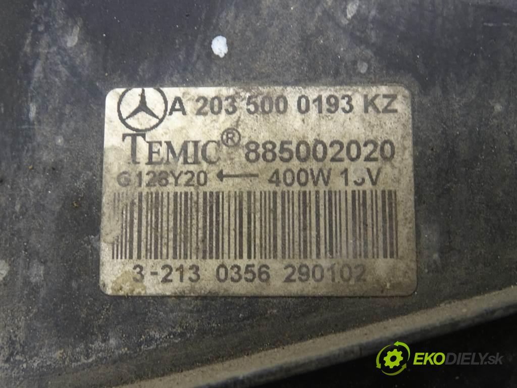 Mercedes-Benz C W203  2002 120 kW KOMBI 5D 2.0B KOMPRESSOR 163KM 00-06 2000 Ventilátor chladiča A2035000193 (Ventilátory)