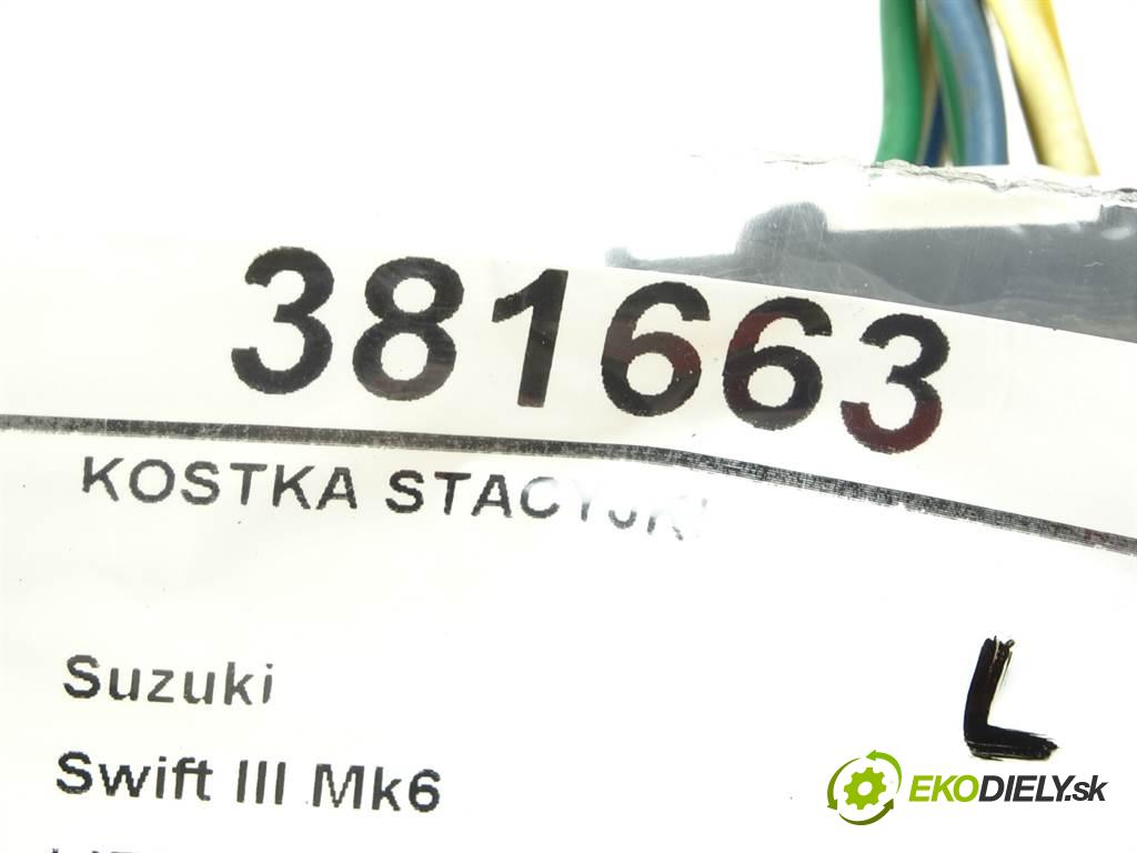 Suzuki Swift III Mk6  2010 55 kW LIFT HATCHBACK 5D 1.3DDIS 75KM 05-10 1300 Kocka, vložka spínacej skrinky  (Spínacie skrinky a kľúče)