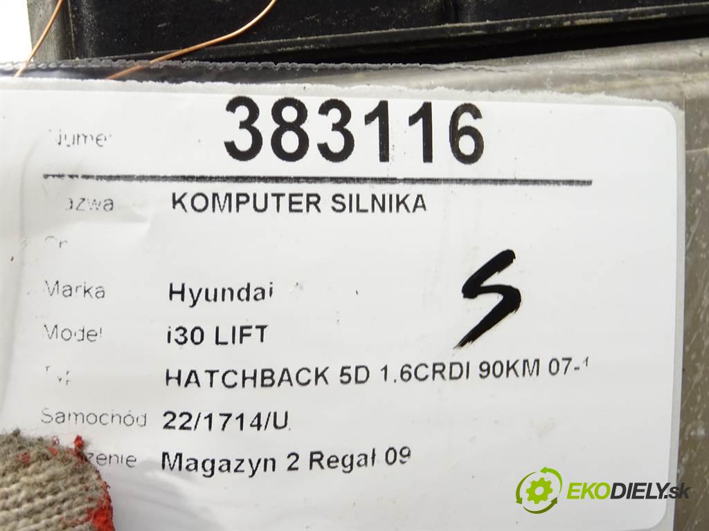 Hyundai i30 LIFT  2011 66 kW HATCHBACK 5D 1.6CRDI 90KM 07-12 1600 riadiaca jednotka Motor 39114-2A413 0281018134 (Riadiace jednotky)