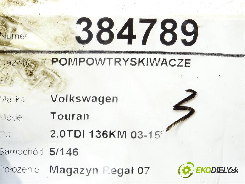 Volkswagen Touran  2003  2.0TDI 136KM 03-15 2000 vstrekovače 0414720402 (Vstrekovače)