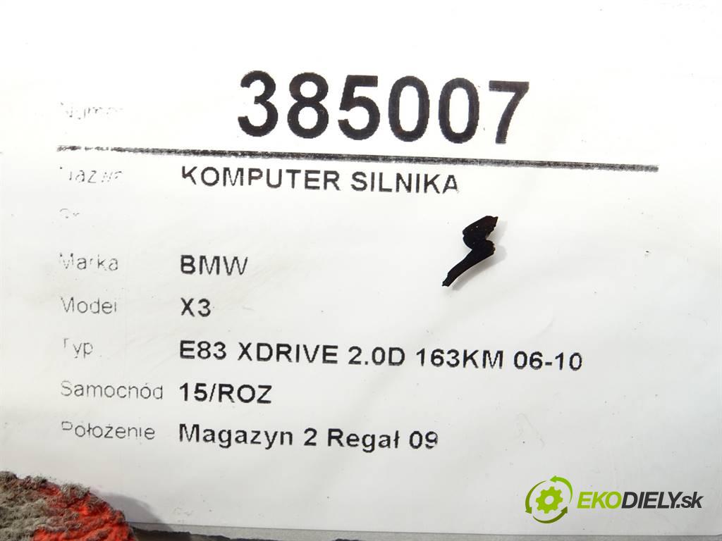 BMW X3  2008 120 kW E83 XDRIVE 2.0D 163KM 06-10 2000 řídící jednotka motora 7809999 0281013924 (Řídící jednotky)