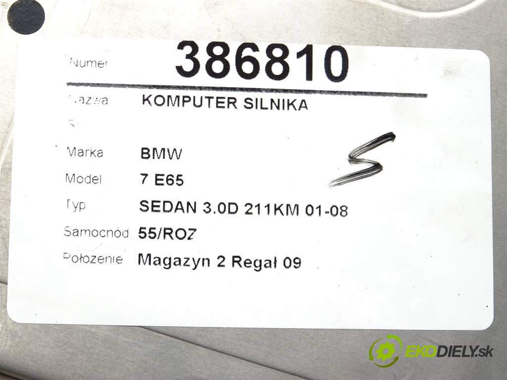 BMW 7 E65  2005 155 kW SEDAN 3.0D 211KM 01-08 3000 riadiaca jednotka Motor 7798506 (Riadiace jednotky)