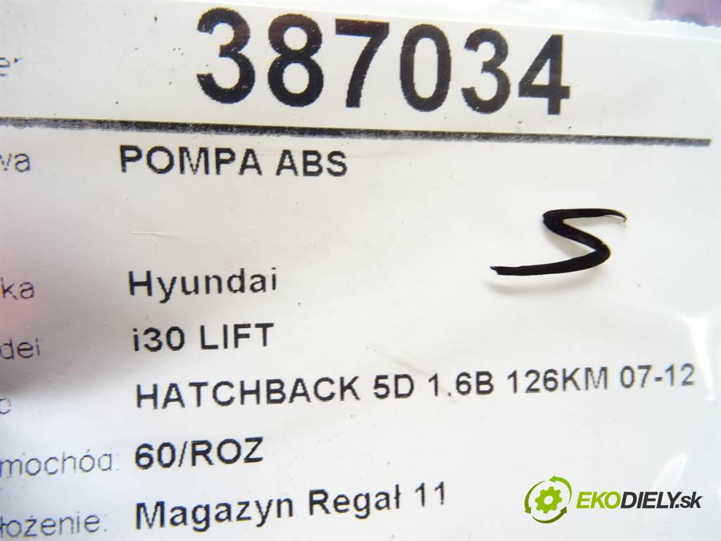 Hyundai i30 LIFT  2010 92,7 HATCHBACK 5D 1.6B 126KM 07-12 1600 Pumpa ABS 0265800639 (Pumpy ABS)