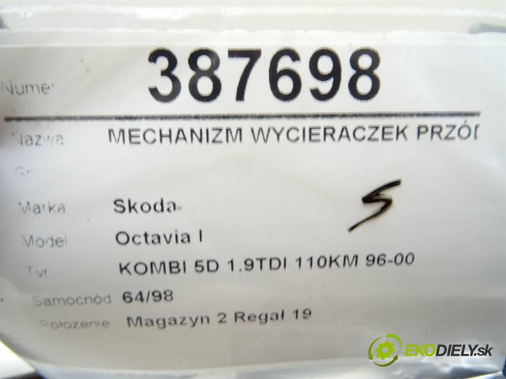 Skoda Octavia I  2000 81 kW KOMBI 5D 1.9TDI 110KM 96-00 1900 Mechanizmus stieračov predný 1J0955623 (Motorčeky stieračov predné)
