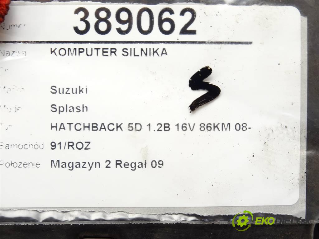 Suzuki Splash  2008 63 kW HATCHBACK 5D 1.2B 16V 86KM 08-14 1200 riadiaca jednotka Motor 33920-51K12 (Riadiace jednotky)