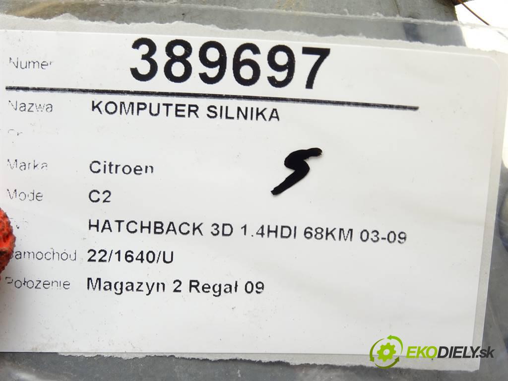 Citroen C2  2004 50 kW HATCHBACK 3D 1.4HDI 68KM 03-09 1400 riadiaca jednotka Motor 5WS40111E-T (Riadiace jednotky)