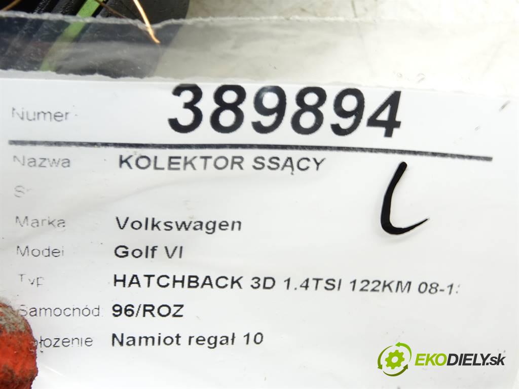Volkswagen Golf VI  2009 90 kW HATCHBACK 3D 1.4TSI 122KM 08-13 1400 Potrubie sacie, sanie 03C145749B (Sacie potrubia)