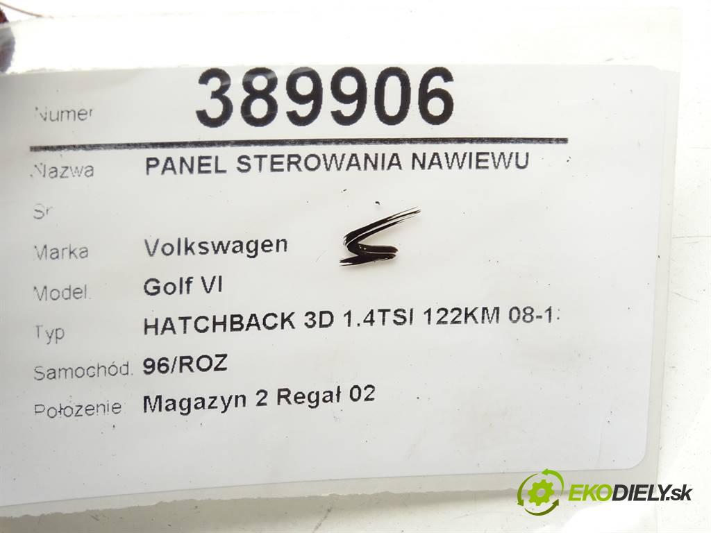 Volkswagen Golf VI  2009 90 kW HATCHBACK 3D 1.4TSI 122KM 08-13 1400 Panel ovládaní topení 3C8907336A (Ovládaní topení a přepínače)